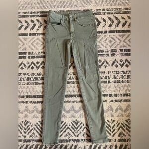 American Eagle Green Skinny Jeans